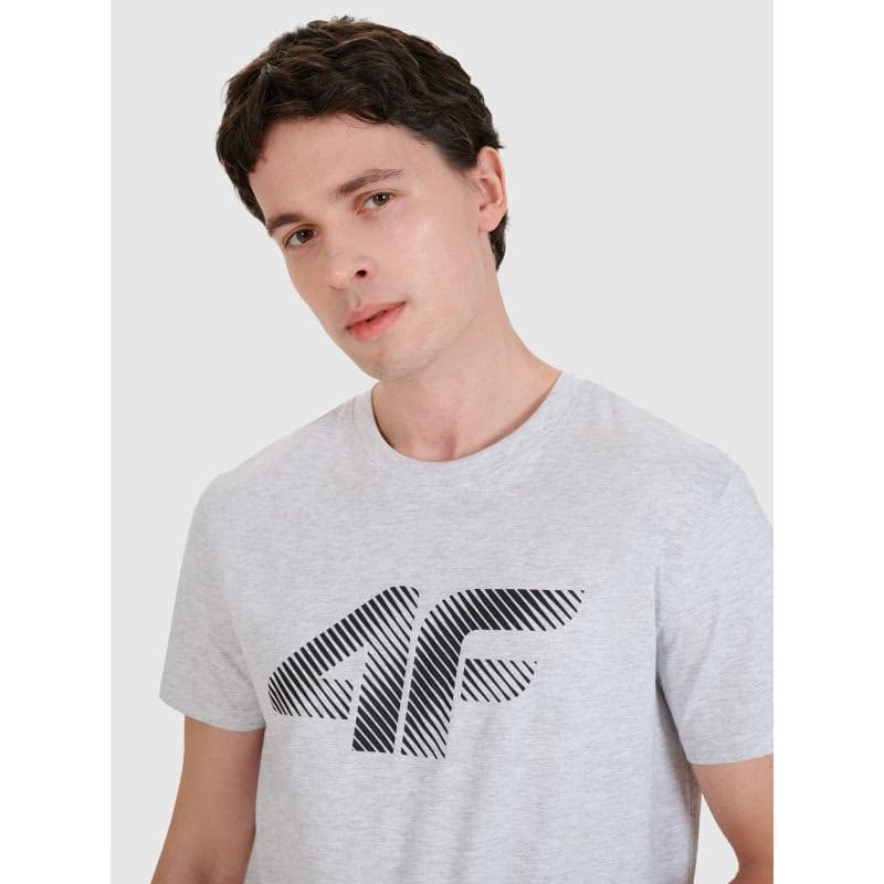 Pánske tričko s krátkym rukávom 4F TSHIRT M2257-27M-COLD LIGHT GREY MELANGE 5