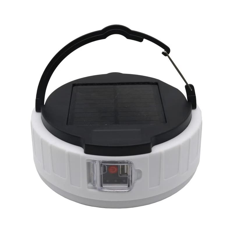 LED Solárna lampa s funkciou powerbanky LED/2W/2V 6500K IPX4 2400 mAh čierna 330949 1