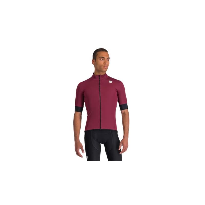 Pánska cyklistická bunda SPORTFUL Fiandre light no rain jacket short sleeve, red wine 1