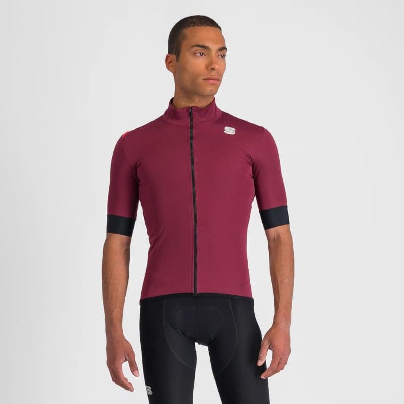 Pánska cyklistická bunda SPORTFUL Fiandre light no rain jacket short sleeve, red wine 2