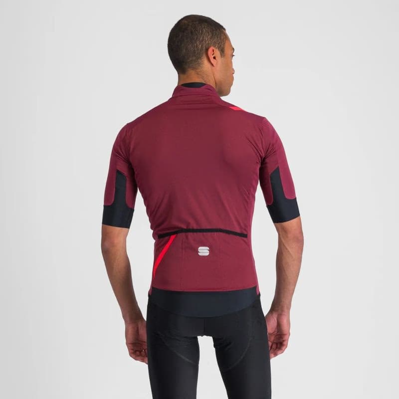 Pánska cyklistická bunda SPORTFUL Fiandre light no rain jacket short sleeve, red wine 3