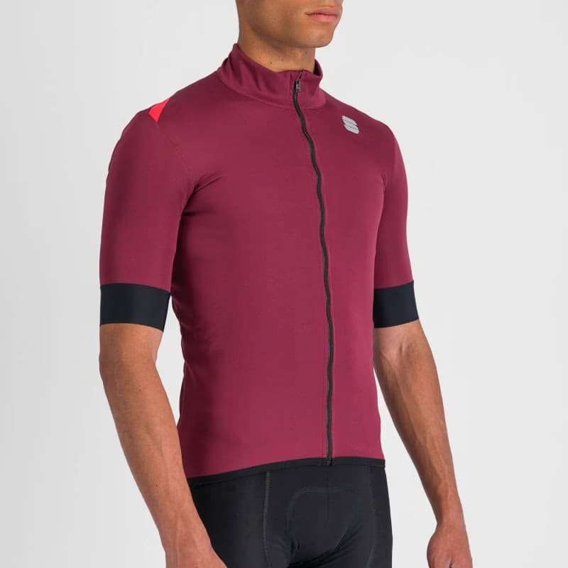 Pánska cyklistická bunda SPORTFUL Fiandre light no rain jacket short sleeve, red wine 4