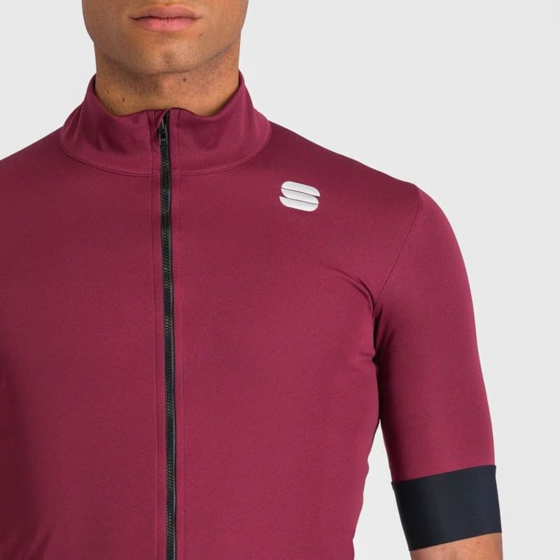 Pánska cyklistická bunda SPORTFUL Fiandre light no rain jacket short sleeve, red wine 5