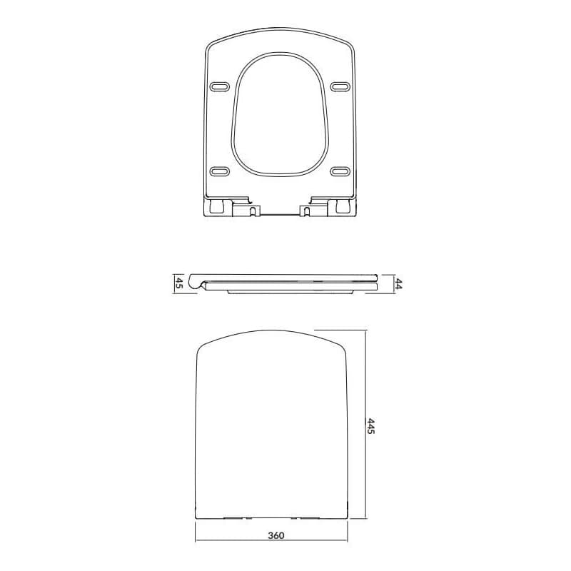 CERSANIT - SEDADLO EASY DUROPLAST SOFT-CLOSE EASY-OFF K98-0089 2