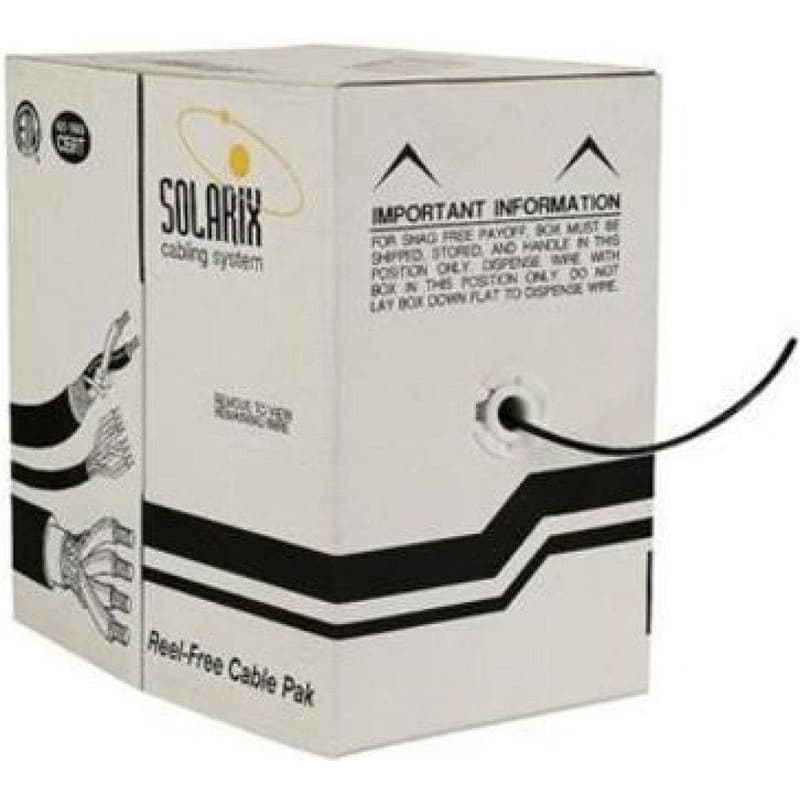 Inštalačný kábel Solarix vonkajší gélový UTP, Cat5E, drôt, PE, box 305m SXKD-5E-UTP-PEG 5