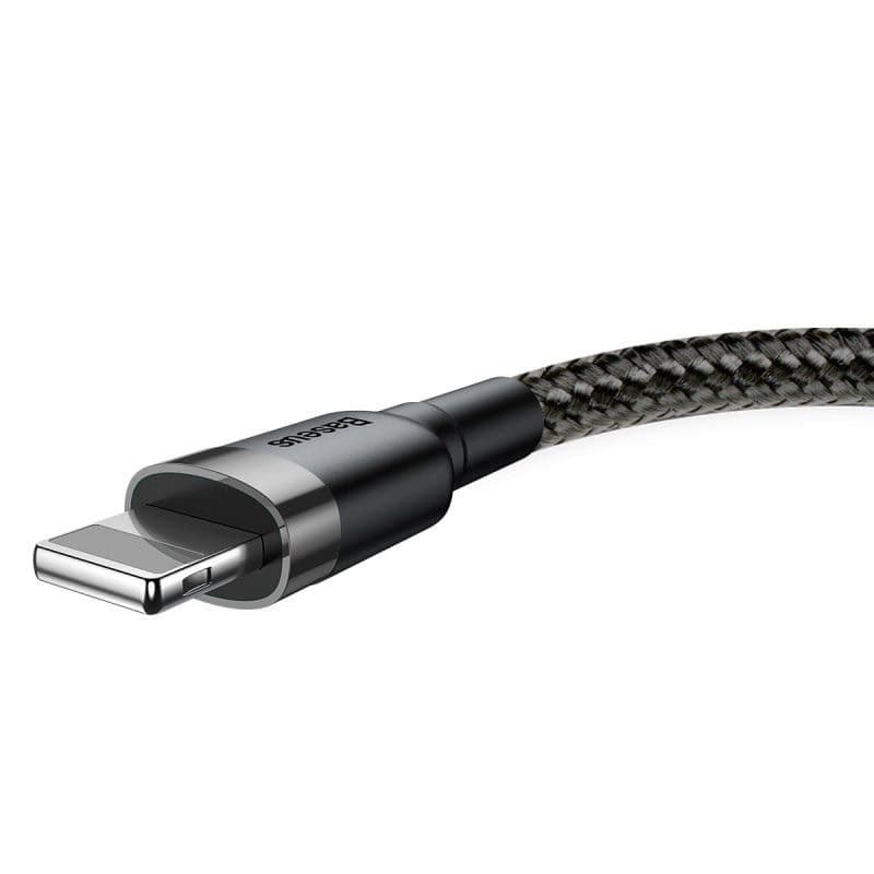 Baseus Cafule nabíjací / dátový kábel USB na Lightning 2, 4A 0, 5m, šedá-čierna 1