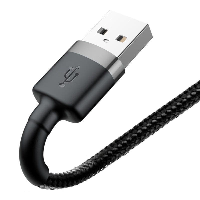 Baseus Cafule nabíjací / dátový kábel USB na Lightning 2, 4A 0, 5m, šedá-čierna 2
