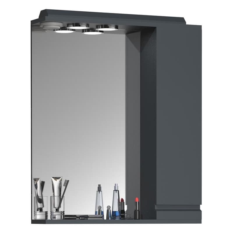Zrkadlová skrinka Silora L 60 cm, antracit 1