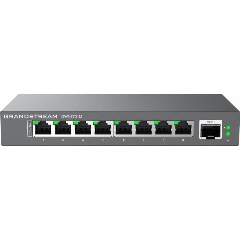 Grandstream GWN7701M Unmanaged Network Switch 8x2,5Gb portov / 1 SFP+ 2