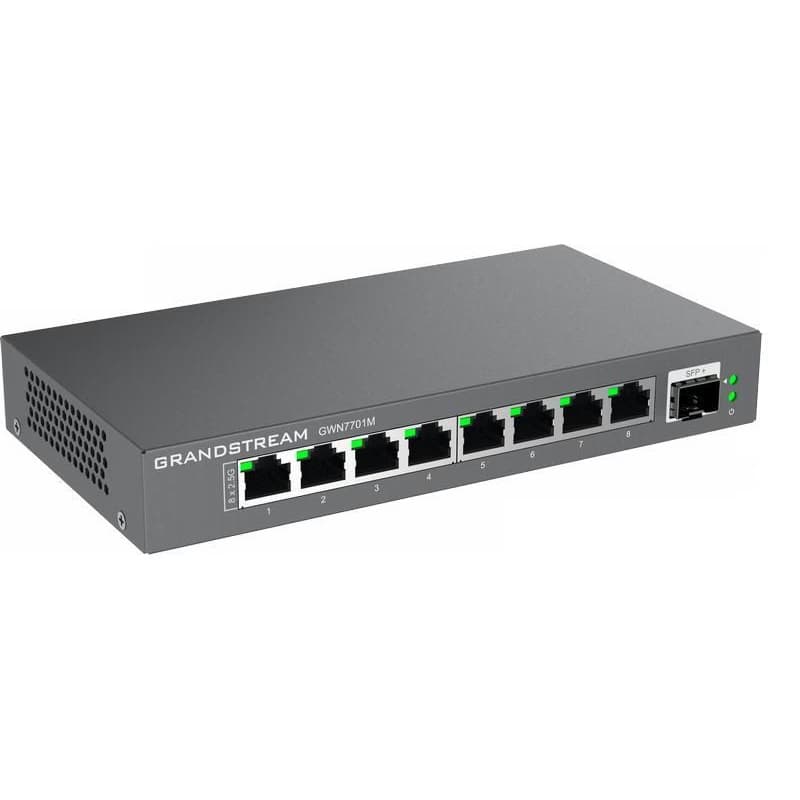 Grandstream GWN7701M Unmanaged Network Switch 8x2,5Gb portov / 1 SFP+ 4
