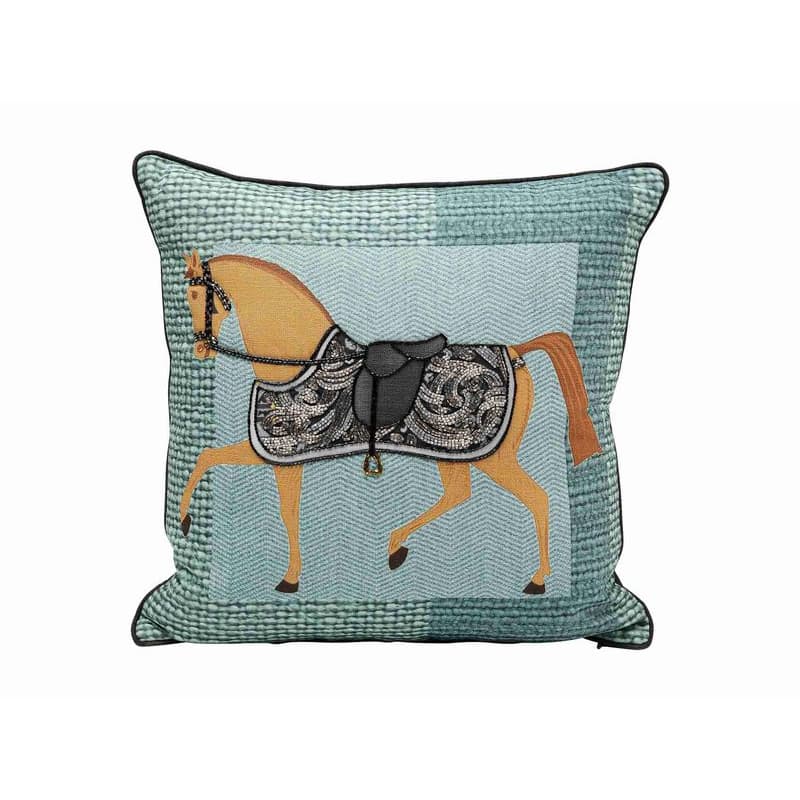 Show Horse Plaid vankúš modrý 45x45 cm 1