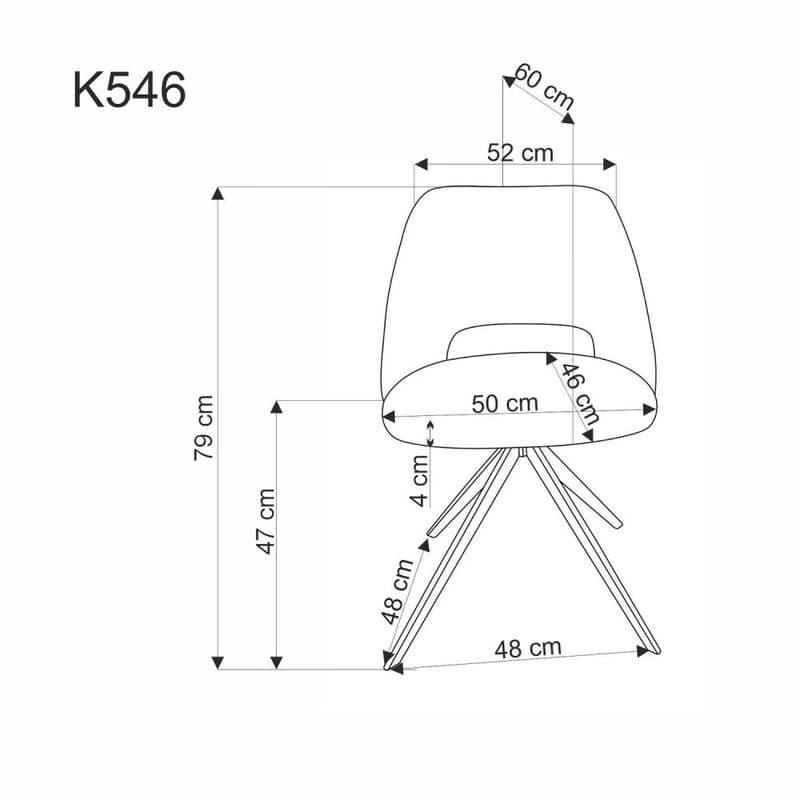 Otočné jedálenské kreslo K546 Halmar 6