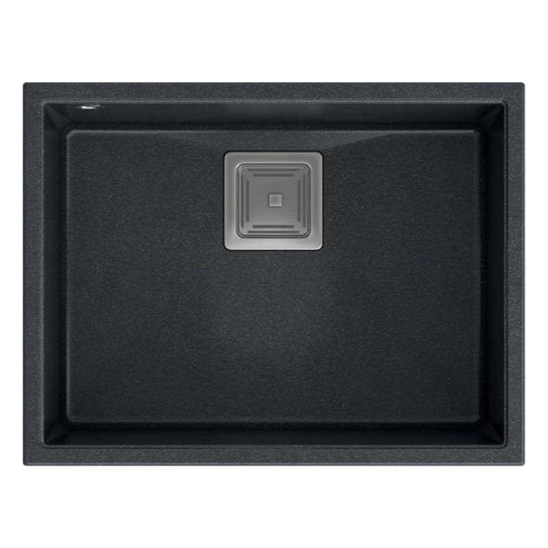 Quadron Quadron - Granitový drez DAVID 50 Black Metallic Oceľ HQD5542U8-BS 4