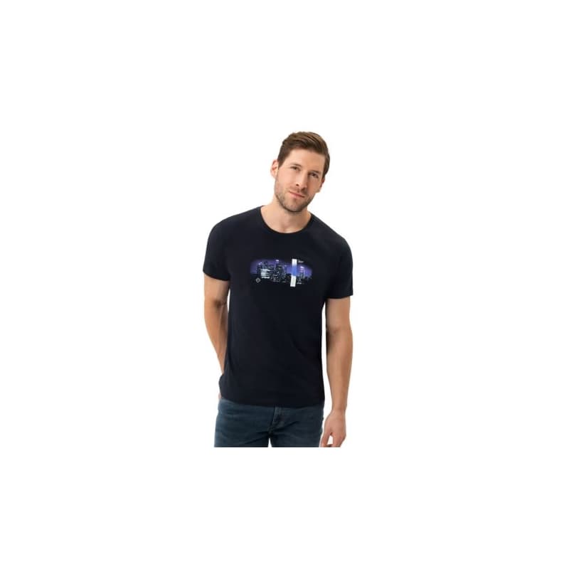 Pánske tričko s krátkym rukávom VOLCANO CALL-600-NAVY 1