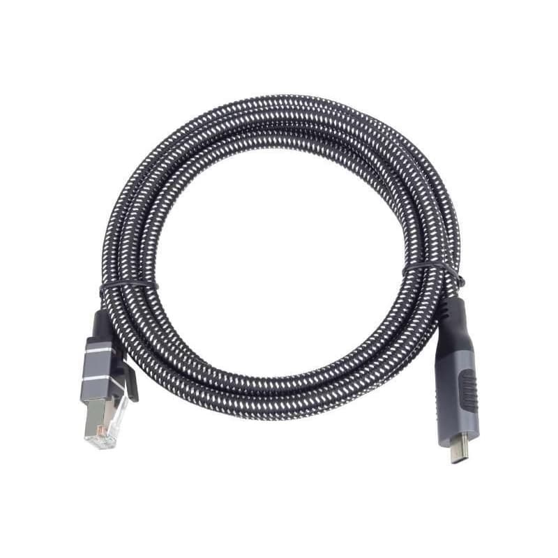 PremiumCord Ethernetový kábel USB-C na LAN RJ45 10/100/1000, 2m 3