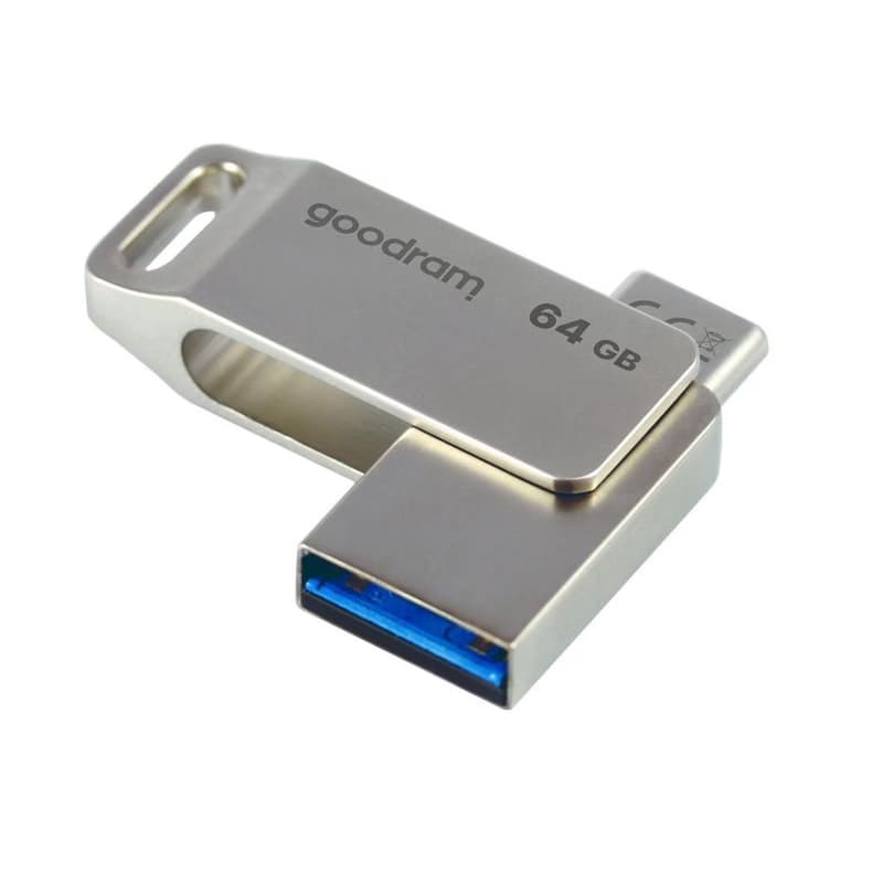 GOODRAM Flash Disk 64GB ODA3, USB 3.2, strieborná 3