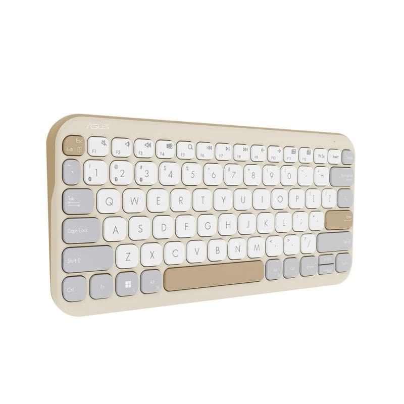 ASUS Marshmallow Keyboard KW100/Bezdrôtová Bluetooth/SK-SK layout/Béžová 3