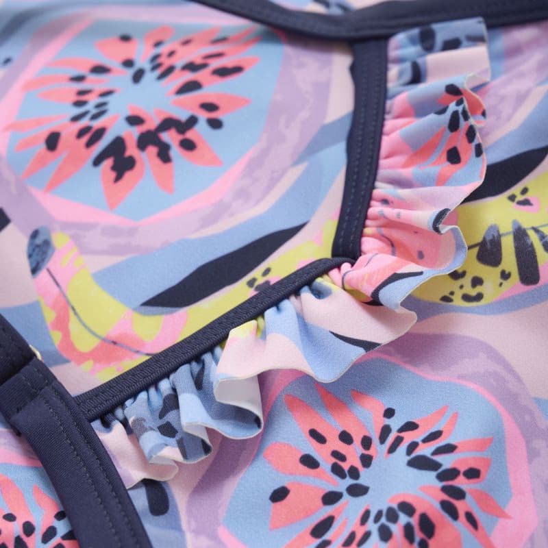 Dievčenské plavky COLOR KIDS Swimsuit, AOP, cherry blossom 3