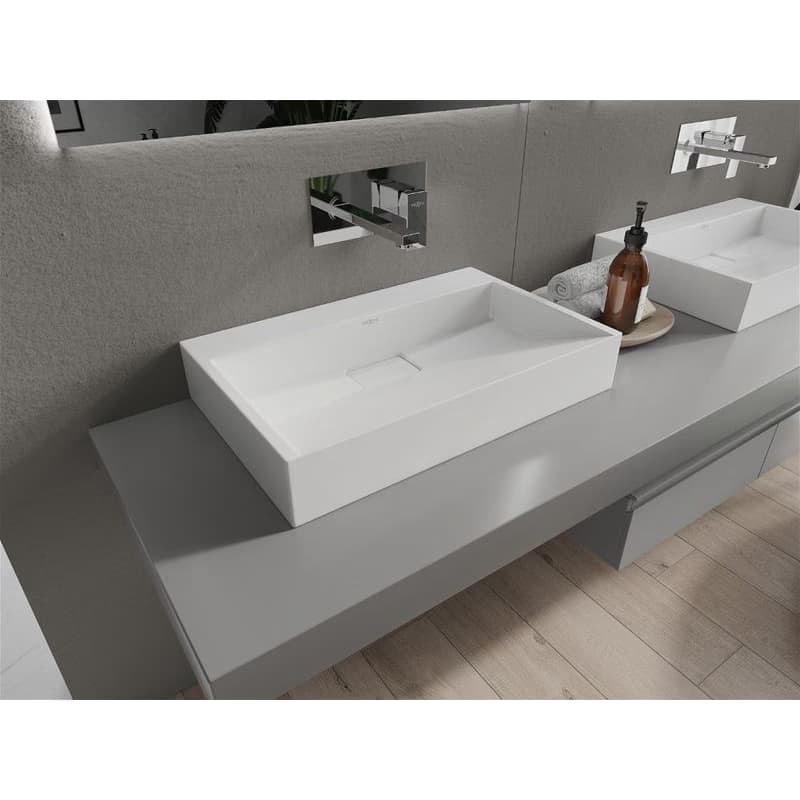 MEXEN - Ava umývadlo na dosku liaty mramor B/O 60 x 38, biela 23016000 2