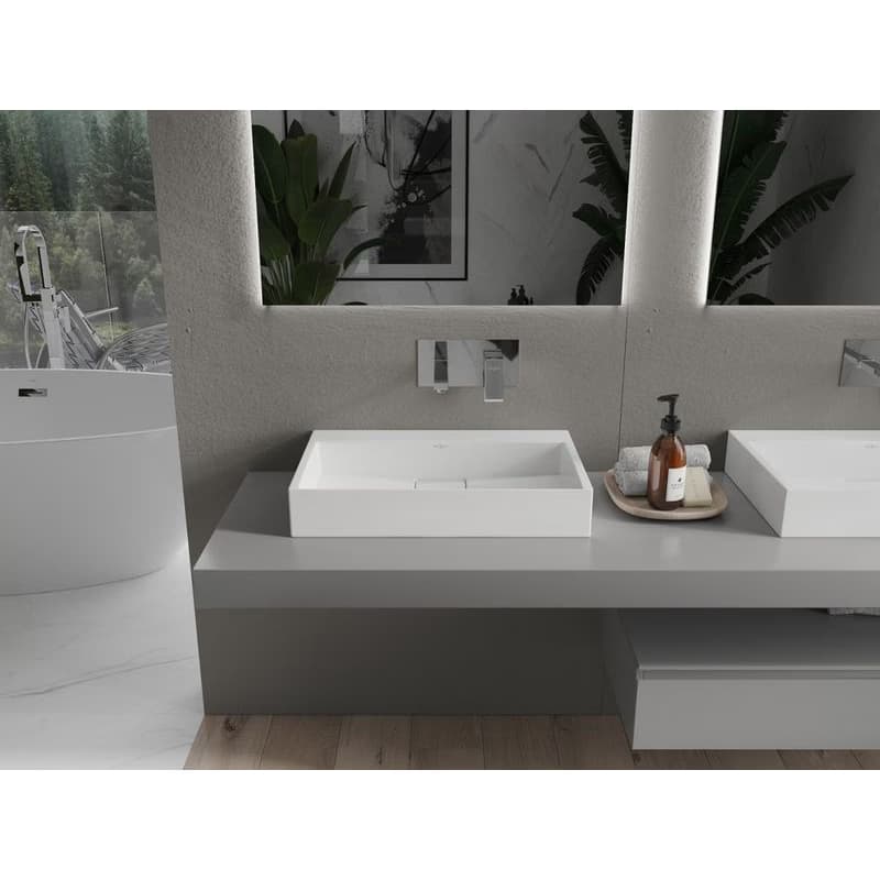 MEXEN - Ava umývadlo na dosku liaty mramor B/O 60 x 38, biela 23016000 3