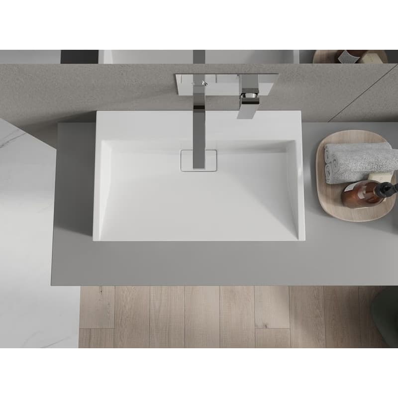 MEXEN - Ava umývadlo na dosku liaty mramor B/O 60 x 38, biela 23016000 4