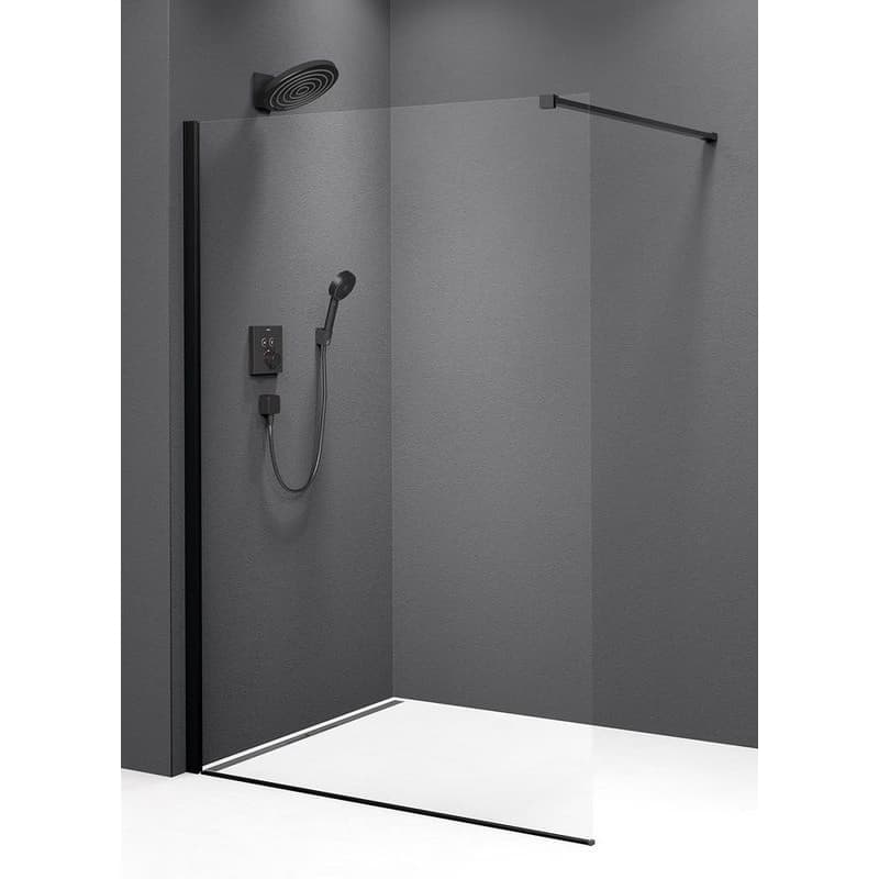 POLYSAN - MODULAR SHOWER BLACK stena na inštaláciu na múr, jednodielna, 800  MS1-80B 1