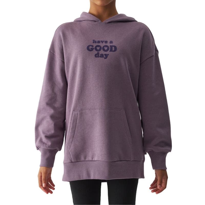 Dievčenská mikina s kapucňou 4F JUNIOR SWEATSHIRT-JWAW24TSWSF1218-51S-VIOLET 2
