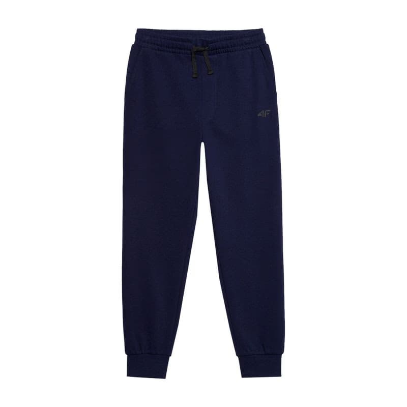 Chlapčenské tepláky 4F JUNIOR TROUSERS-4FJWSS24TTROM591-31S-NAVY 5