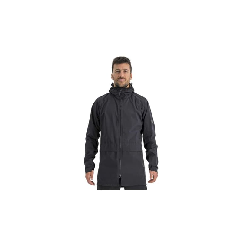 Pánska cyklistická bunda s kapucňou SPORTFUL Metro hardshell, black