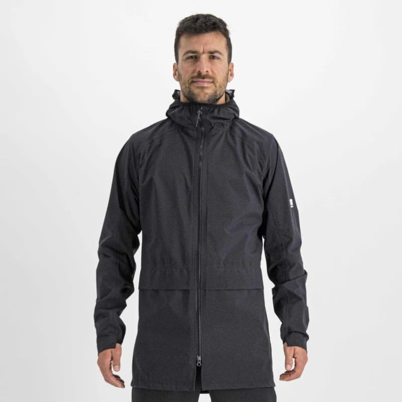Pánska cyklistická bunda s kapucňou SPORTFUL Metro hardshell, black 2