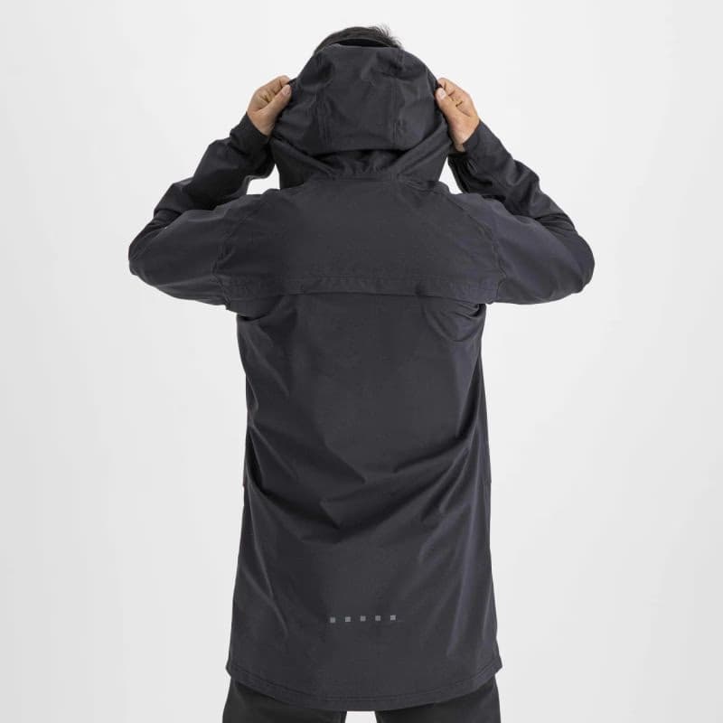 Pánska cyklistická bunda s kapucňou SPORTFUL Metro hardshell, black 6