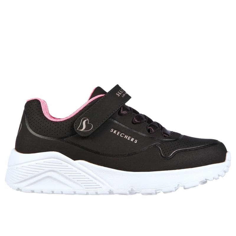 Dievčenská rekreačná obuv SKECHERS Uno Lite K black rose gold 2