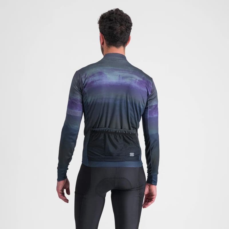 Pánsky cyklistický dres s dlhým rukávom SPORTFUL Flow supergiara thermal jersey, galaxy blue black 3
