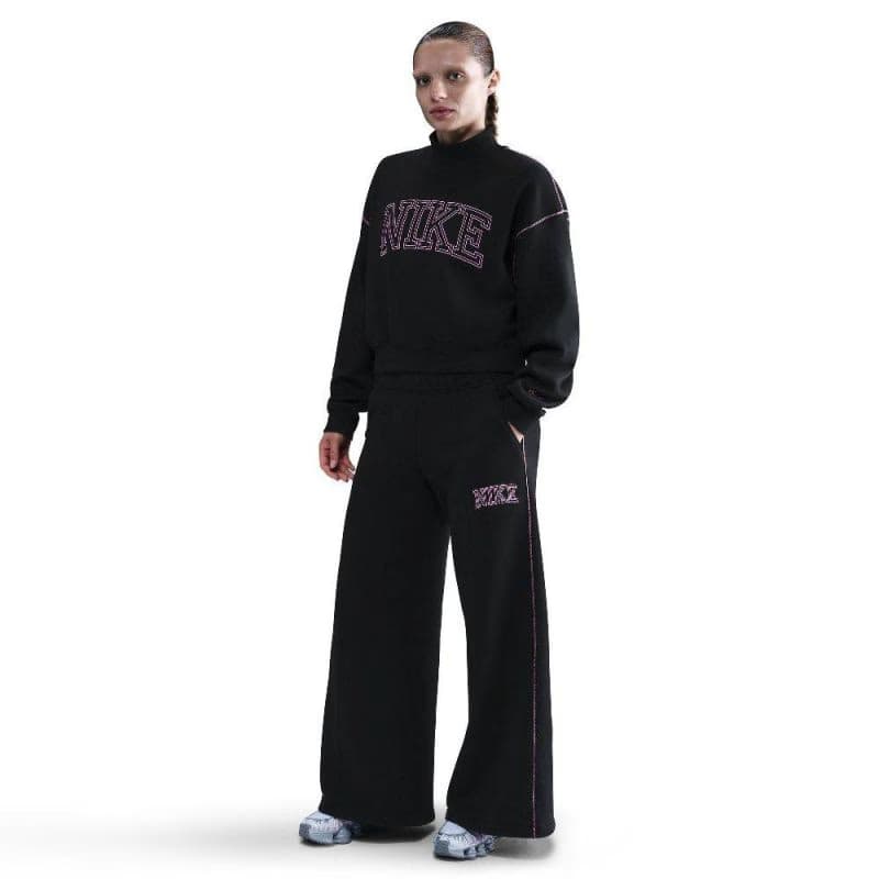 Dámske tepláky NIKE W NSW PHNX FLC LOGO WIDE LEG BLACK 2