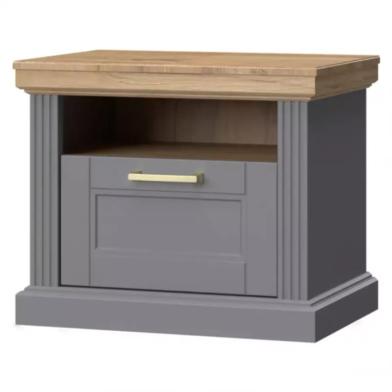 Nočný stolík Tara ns1/ta graphite/pacific walnut 1