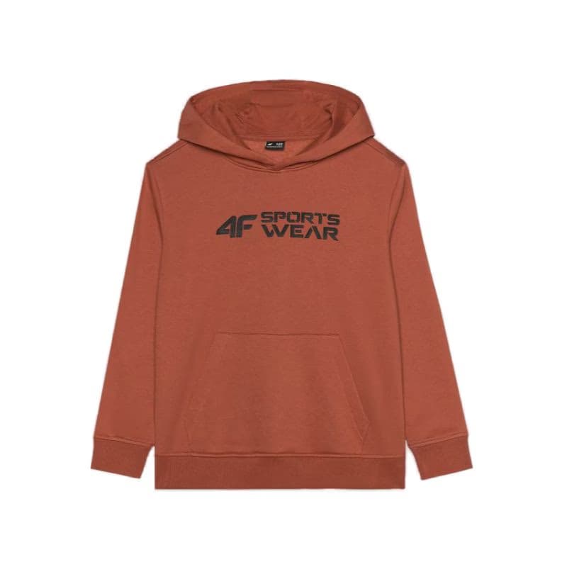 Chlapčenská mikina s kapucňou 4F JUNIOR SWEATSHIRT-JWAW24TSWSM1223-64S-SALMON CORAL 5
