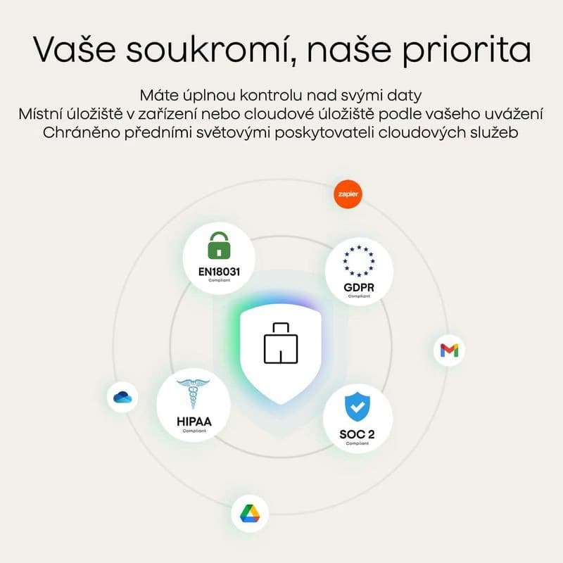 PLAUD Note PRE Silver - AI hlasový záznamník 3