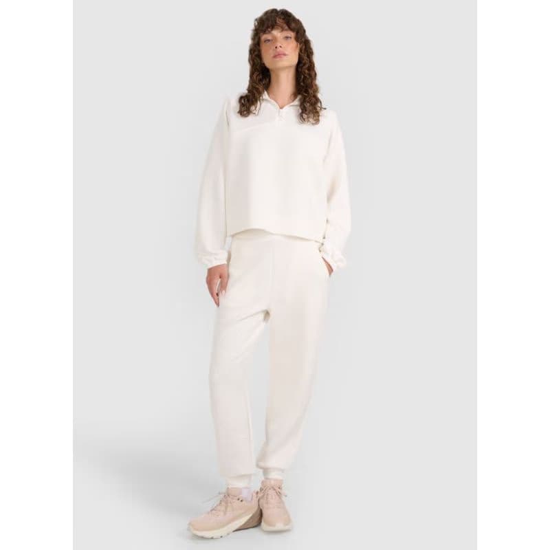 Dámske tepláky 4F TROUSERS CAS F1180-WAW25TTROF1180-11S-OFF WHITE 2