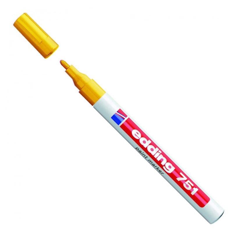 Popisovač Edding 751 lakový žltý 1-2mm 1
