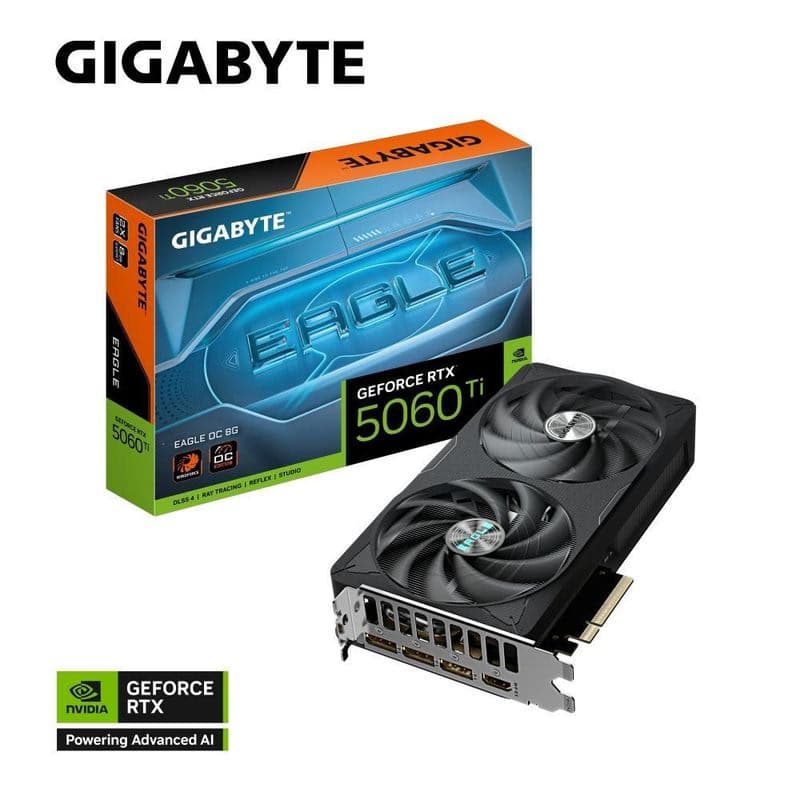 GIGABYTE VGA NVIDIA GeForce RTX 5060 Ti EAGLE OC 8G, 8G GDDR7, 3xDP, 1xHDMI 1