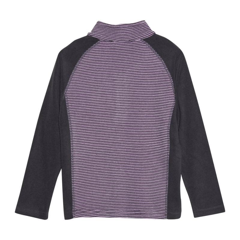 Dievčenská lyžiarska flisová mikina COLOR KIDS Fleece Pulli - Striped, violet tulle 2