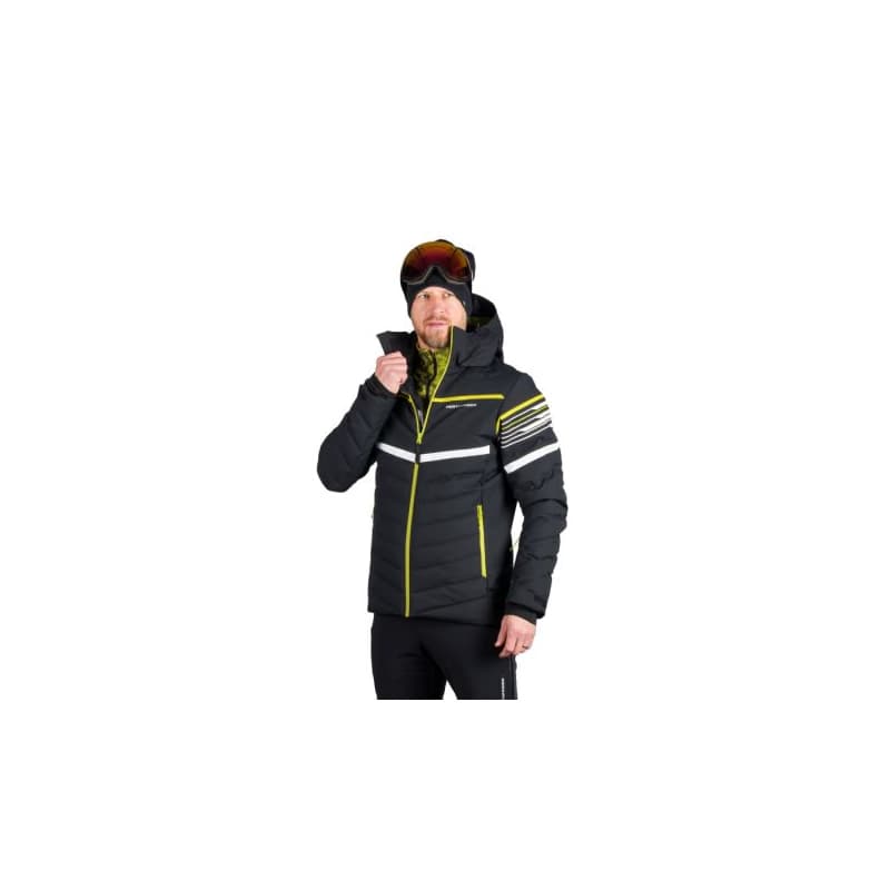 Pánska lyžiarska bunda NORTHFINDER YAROGNEV-672blacklimegreen 1