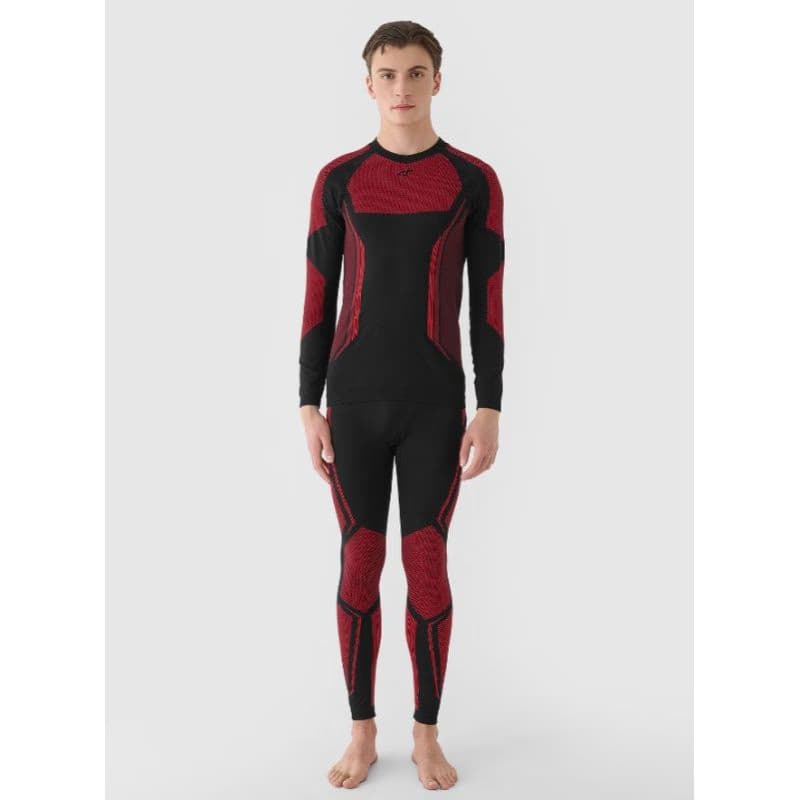 Pánske termo nohavice 4F SEAMLESS UNDERWEAR-WAW24USEAM166-62S-RED 3