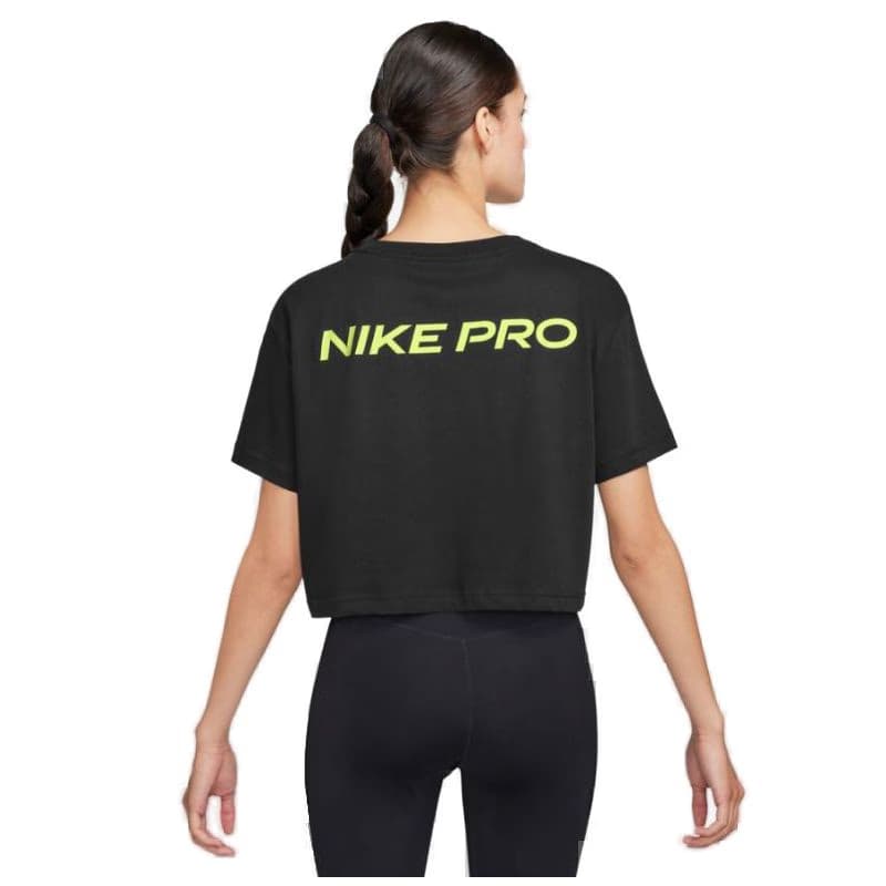 Dámske tréningové tričko s krátkym rukávom NIKE PRO W NK DF SS CRP TEE-010 BLACK 2