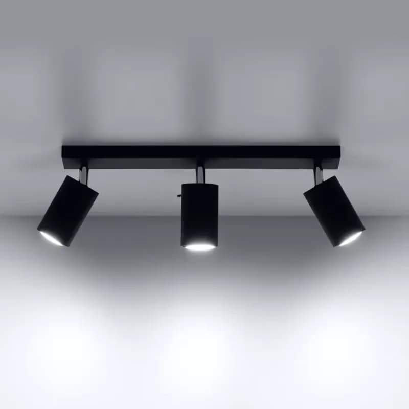 Stropná Lampa Oregon 3 BLACK A-093 1