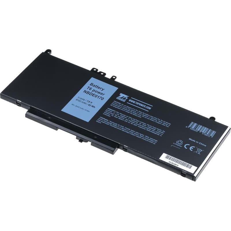 Batéria T6 Power Dell Latitude E5270, E5470, E5570, Precision 15 3510, 8100mAh, 62Wh, 4cell, Li-pol 1
