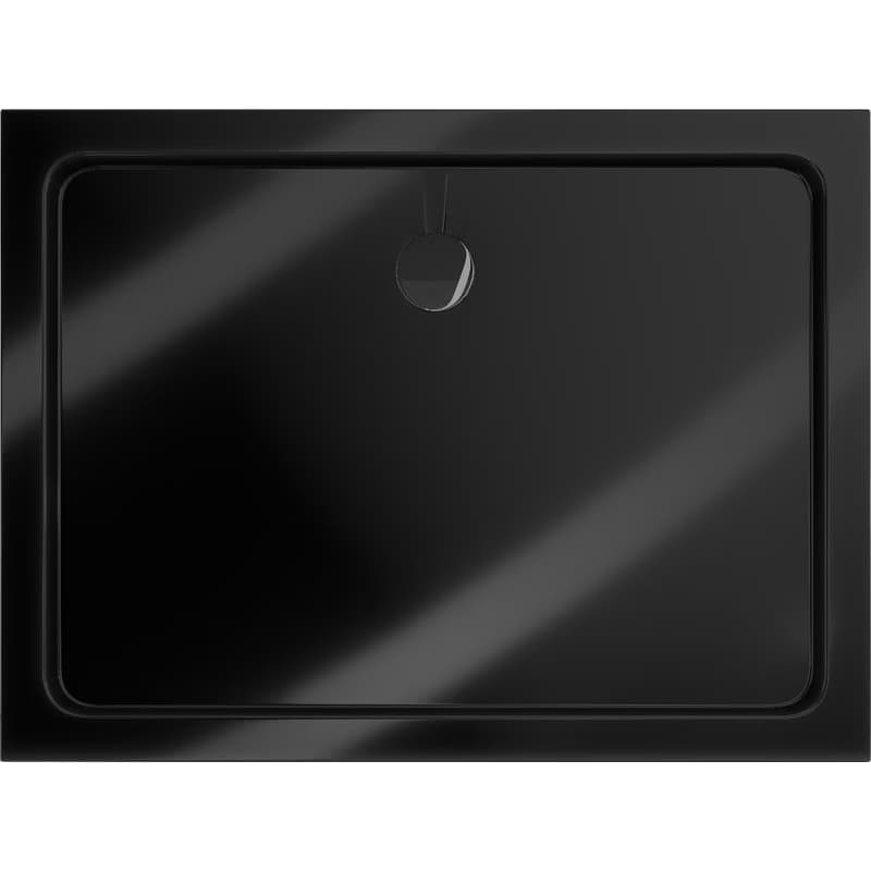 MEXEN/S - Flat sprchová vanička obdĺžniková slim 80 x 70, čierna + čierny sifón 40707080B 4