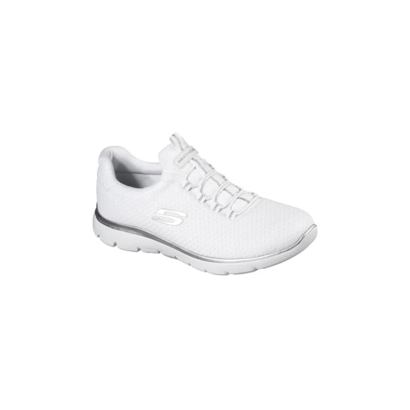 Dámska rekreačná obuv SKECHERS Summits Slip-Ins W white silver 1