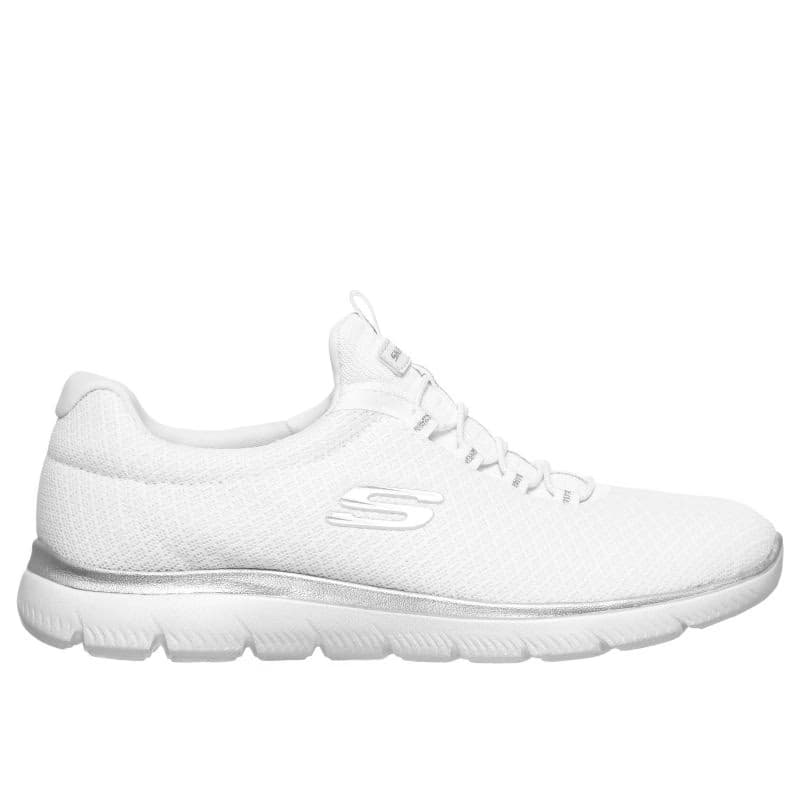 Dámska rekreačná obuv SKECHERS Summits Slip-Ins W white silver 2