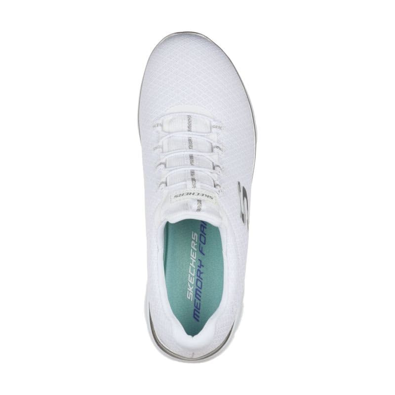 Dámska rekreačná obuv SKECHERS Summits Slip-Ins W white silver 4